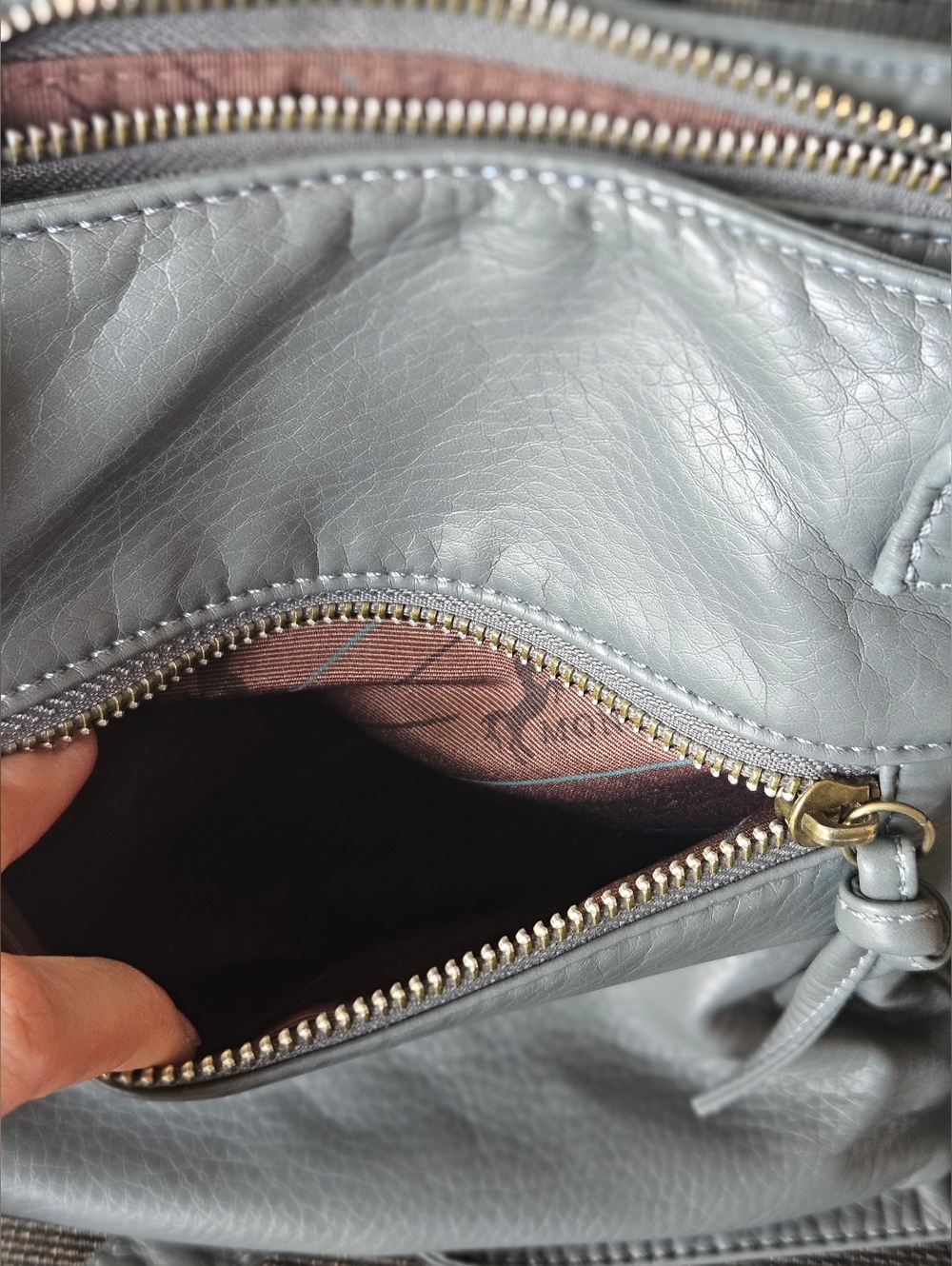 Mountain West Washed Leather Crossbody Bag View 4